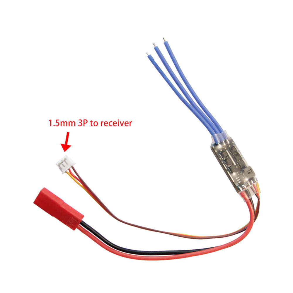 JR Plug - MX-12A-Lite Brushless ESC Support 2S-3S With BEC Speed Control 4.1g Ultra-Light For Airpla