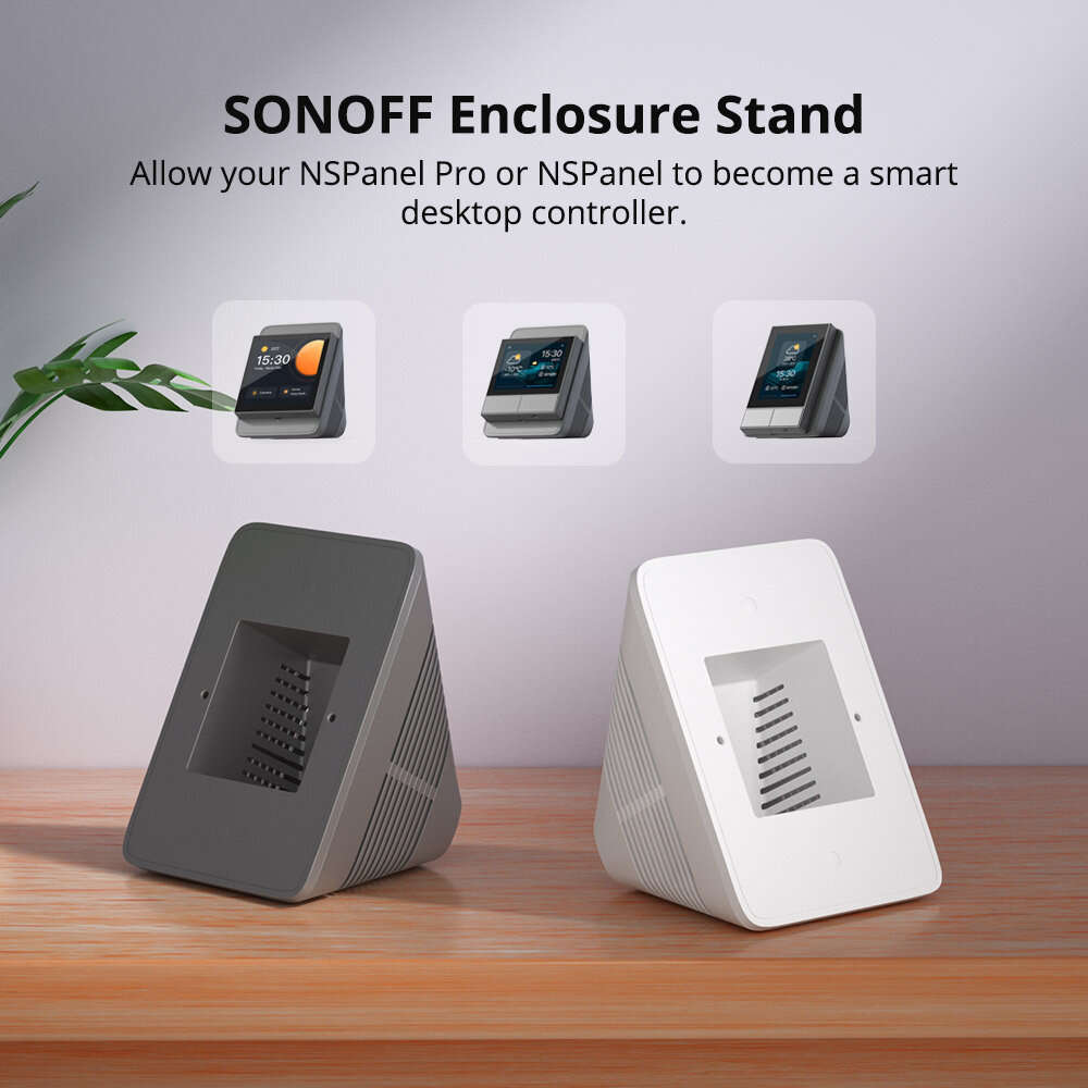 Black - SONOFF Enclosure Stand StandB/StandW Base Compatible with NSPanel & NSPanel Pro