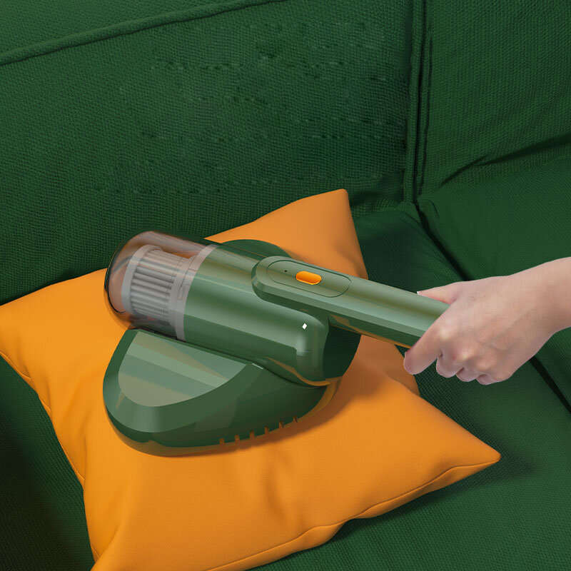 Green - 100,000 Pa Cordless Mite Remover UV Suction Machine Handheld Vacuum Cleaner Deep Clean Pet D