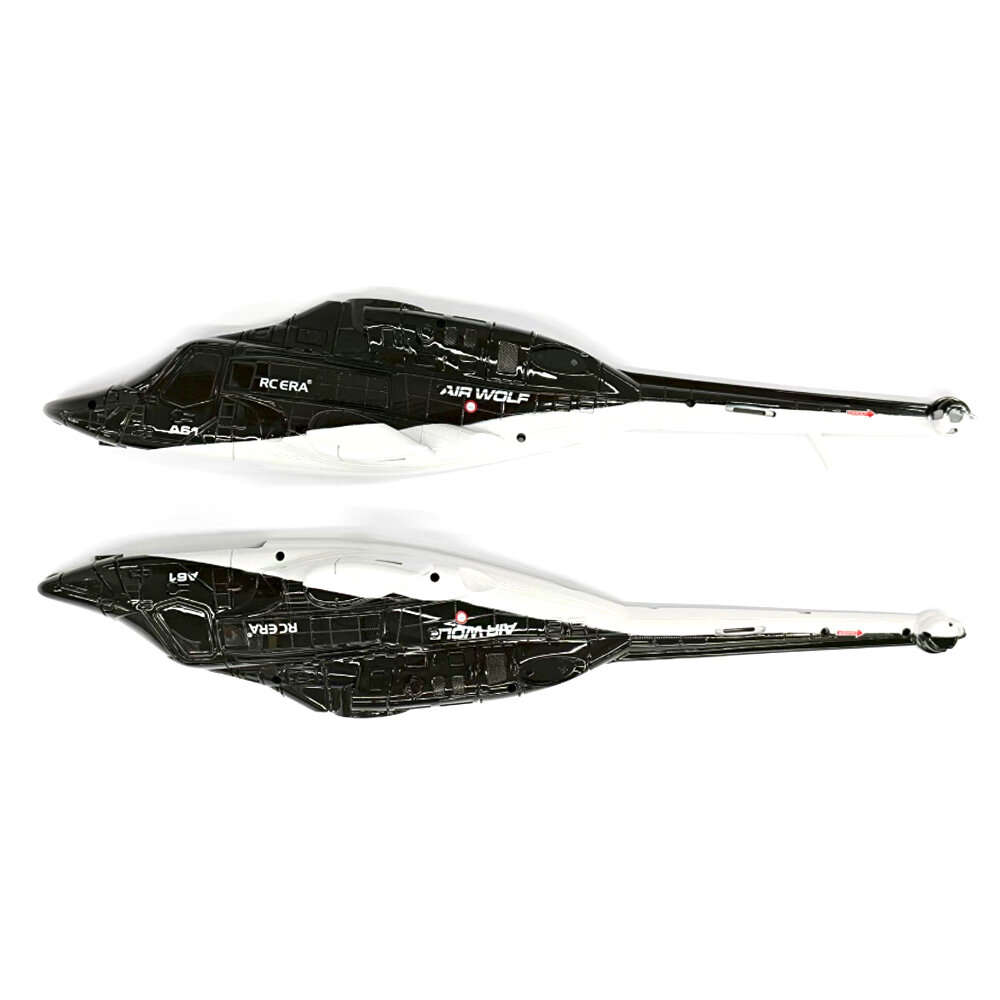 Black & White - RC ERA A61 Airwolf RC Helicopter Spare Parts Canopy