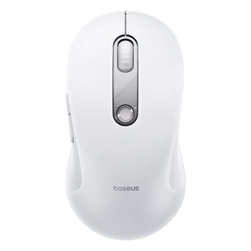 White - Baseus F02 Wireless Gaming Mouse PAW3311 2K NearLink bluetooth Dual Mode 12000 DPI Lightweig