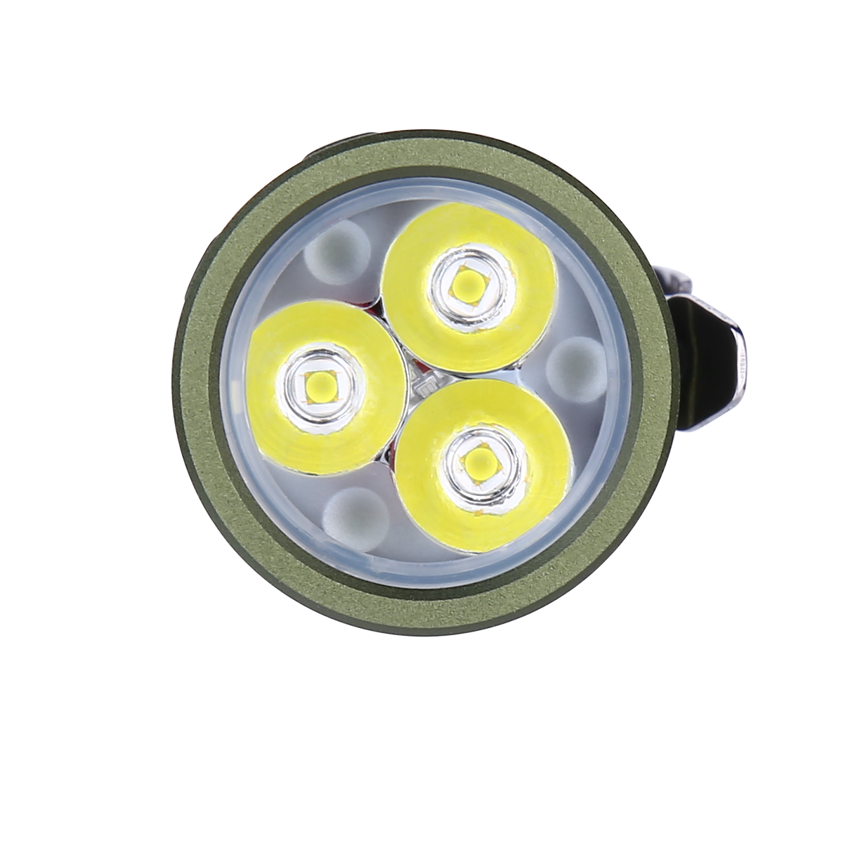 Green - JETBEAM RRT0 PRO LED Rechargeable Small EDC Flashlight Equipped with 3 high-Brightness LEDs+