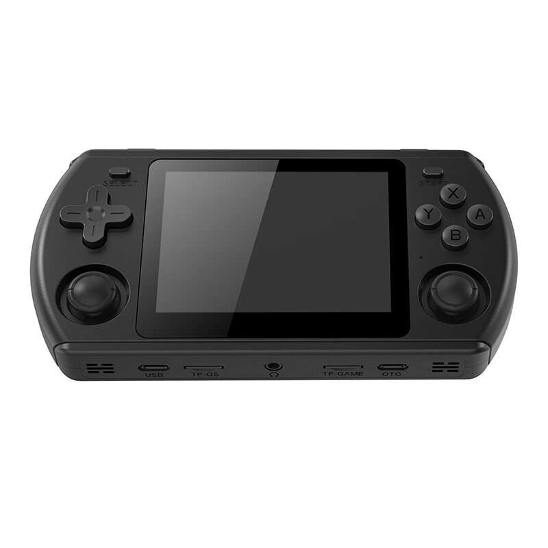 White - [No Card] P36S Retro 3.5-inch IPS Screen Handheld Game Console Quad Core Open Source Linux 3
