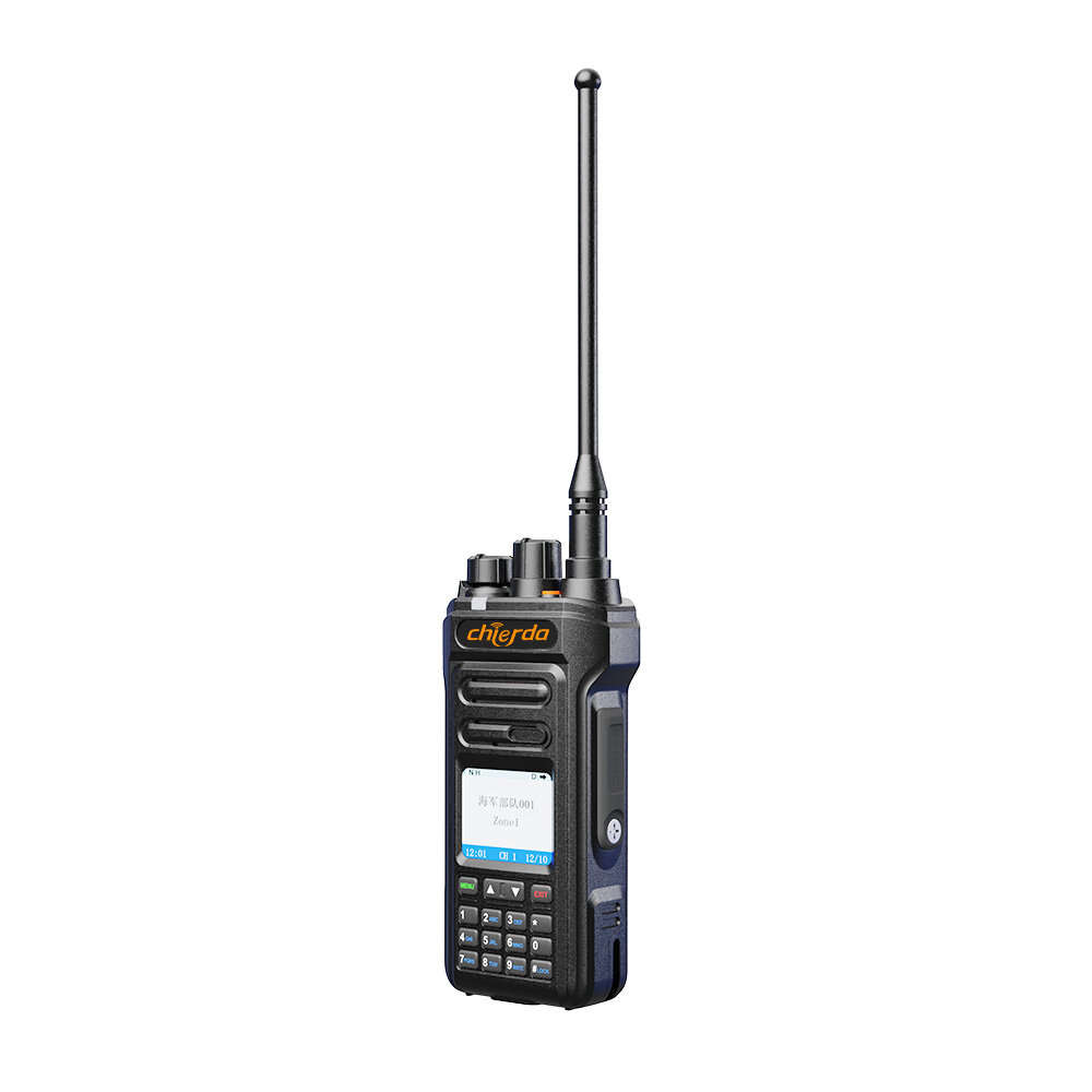EU Plug - Chierda TC338D 10W Professional DMR Radio Long Range AES256 Encryption 2800mAh Battery IP6