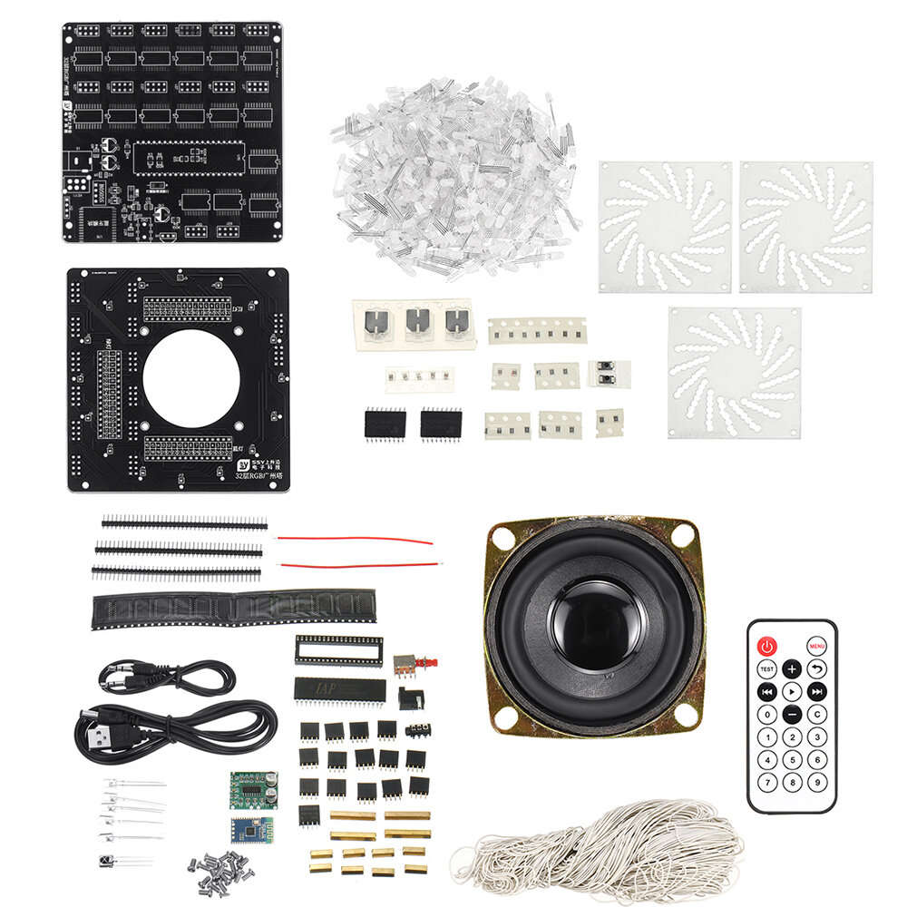 lamp ring version - DIY Kit Electronic Training Welding Production Light Cube Canton Tower LED Light
