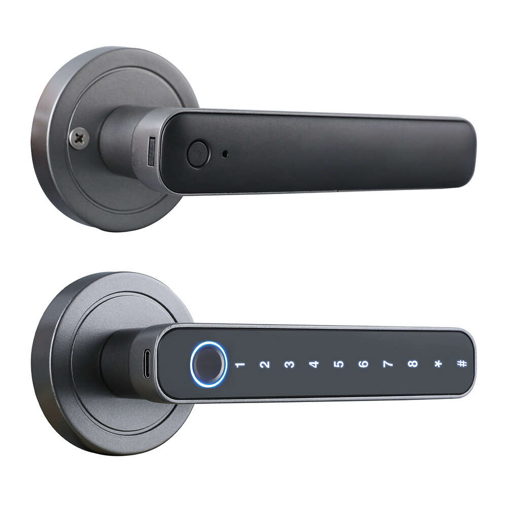 Tuya Smart Door bluetooth Lock Intelligent Anti-theft Door Lock Dynamic Password APP Fingerprint Key