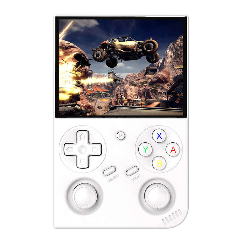 White - [64G] ANBERNIC RG35XX Pro Linux System Handheld Game Console Built-in 4000+ Games 3.5-inch I
