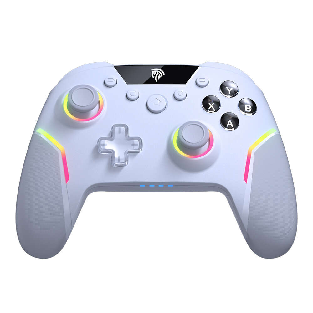White - EasySMX ESM-X20 Wireless Gaming Controller Dual Hall Trigger 3-Mode Detachable Hall Joystick