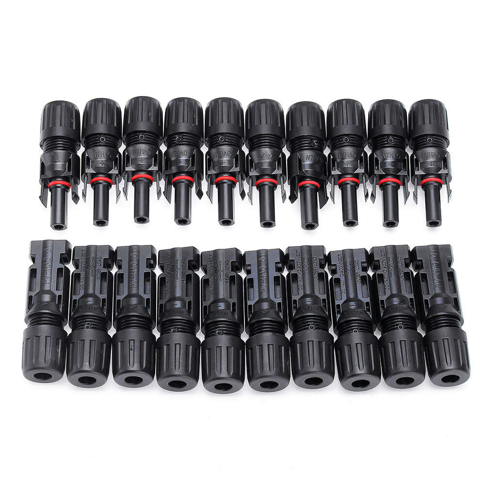 10Pairs MC4 Connector Male And Female MC4 Solar Panel Connector 30A 1000V For PV Cable 2.5/4/6mm Sol