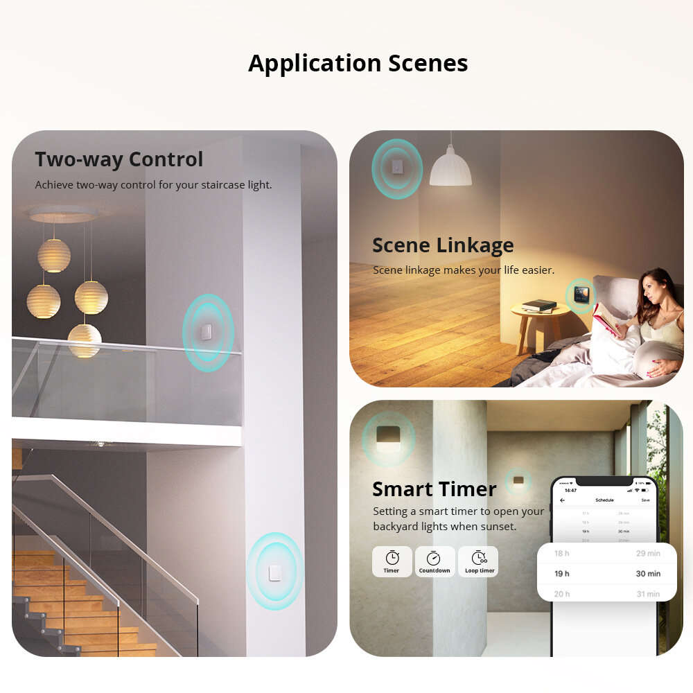 Sonoff ZBMINIL2 Smart Zigbe3.0 Switch No Neutral Required Intelligent Two-way Control Relay Module T