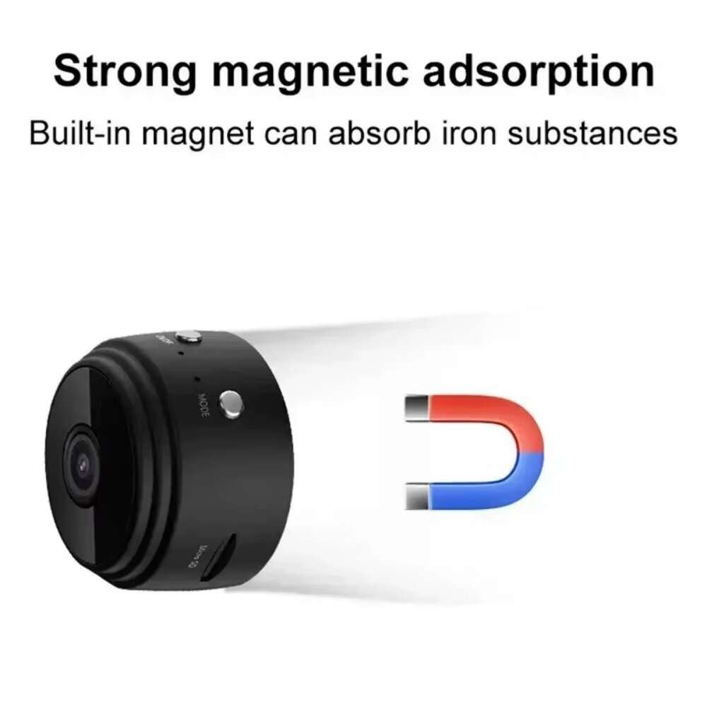 Black Standard Version with Data Cable - A9 Mini WIFI Security Camera 1080P Full HD Wide Angle Motio