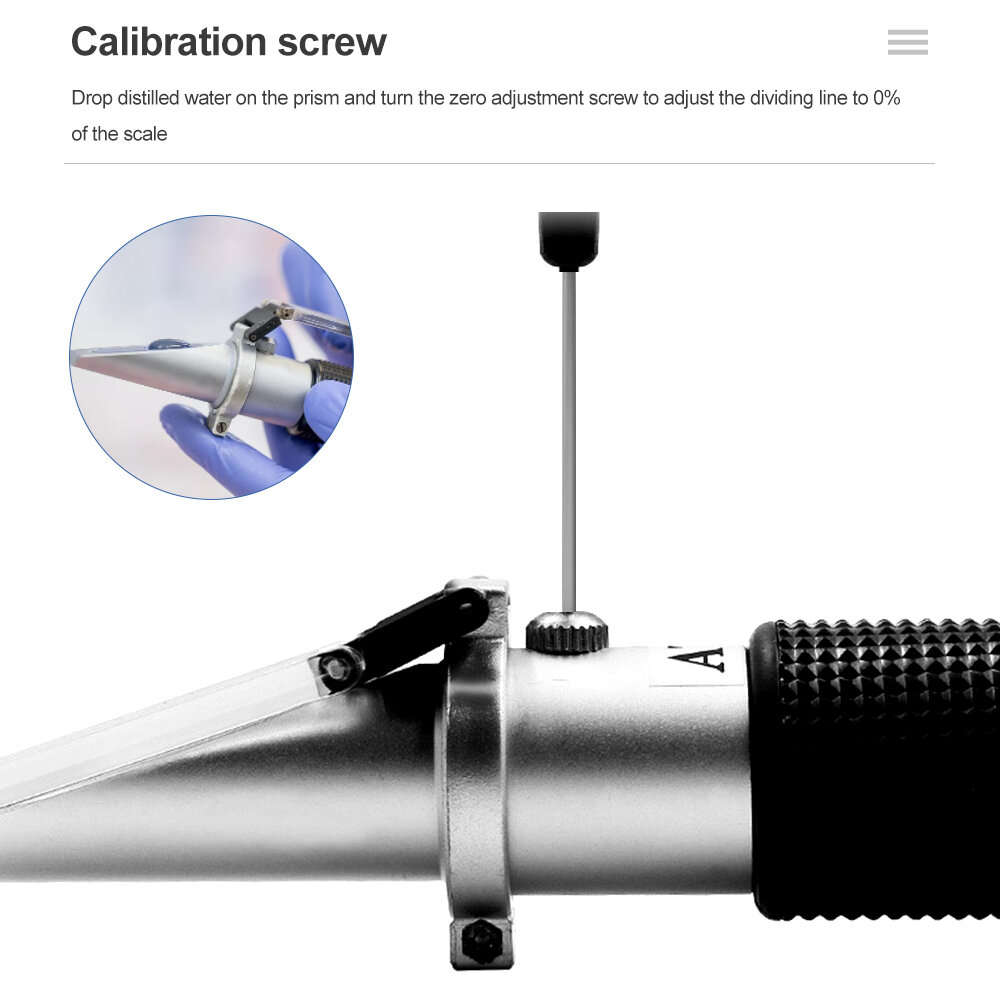 4 in 1 Car Automotive Refractometer Antifreeze Battery Fluid Refractometer Glass Freezing Point Wate