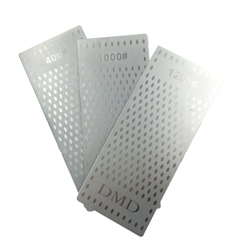3PCS Diamond Sharpening Stone Single-Sided 400 1000 1200 Grit Versatile Use Kitchen Garden Woodworki