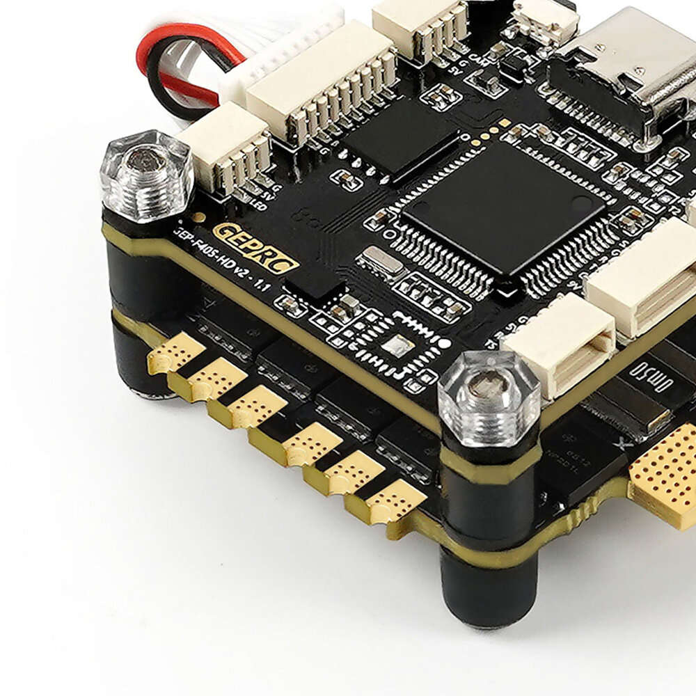 FC&ESC - 30.5x30.5mm GEPRC TAKER F405 HD V2 F4 OSD Flight Controller with 5V 9V BEC & 50A BL_S 3-6S