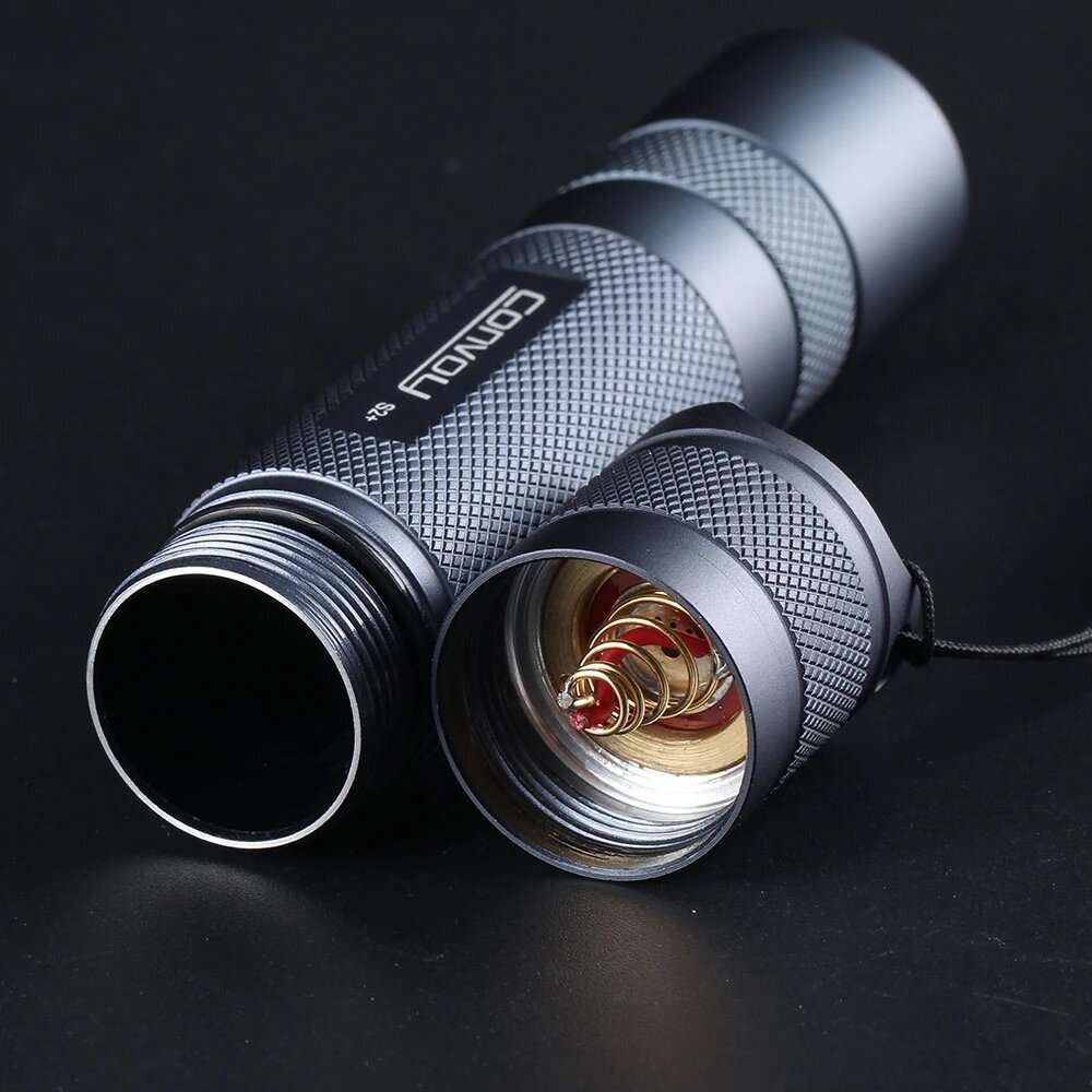 Convoy S2+ SST20 LED Flashlight 5000K 7135*8 12-Group Modes 18650 Camping Light Hunting Emergency La