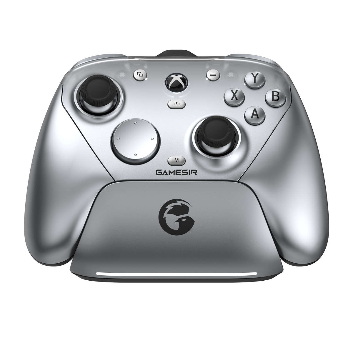 Silver - [Xbox Certified] GameSir G7 Pro Metallic Silver Tri-mode Gaming Controller with Charging St