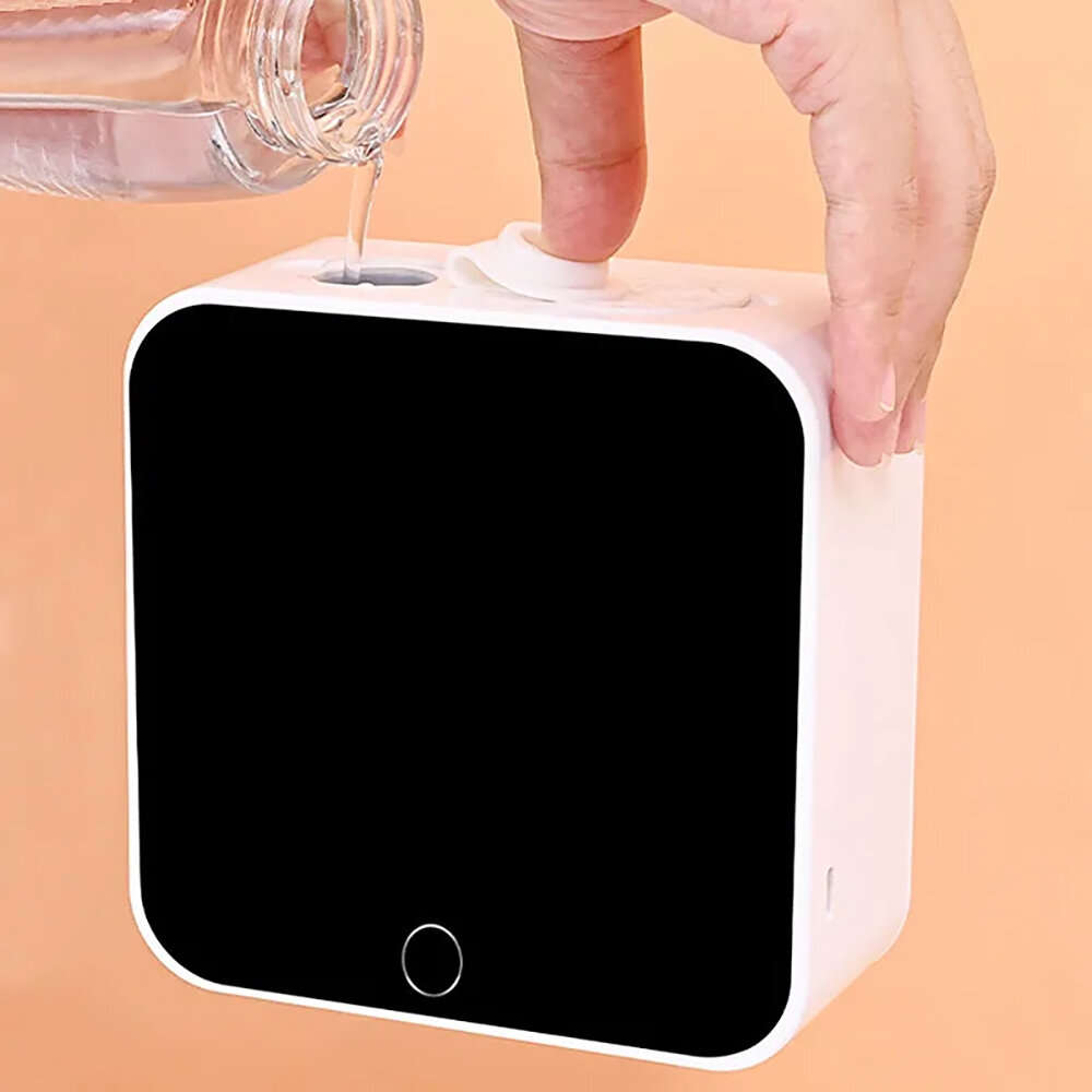 Foam - 400ML Wall Mount Automatic Foam Soap Dispenser LED Temperature Display Electric Touchless Bat
