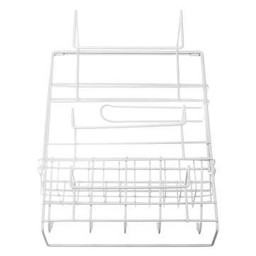 Over Door Freezer Storage Rack Kitchen Pantry Spice Organizers Shelf Space Saver Baskets