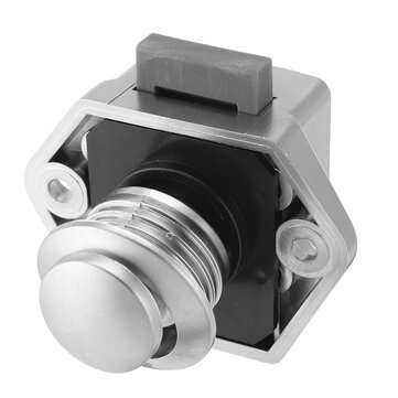 10Pcs Push Button Drawer Cupboard Door Catch Lock Caravan Rv Cabinet Latch Knob