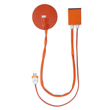 6" Round Silicone Heater 120/220V Kettle Vacuum Chamber Pad + Digital Controller (VOLTAGE: 120V)