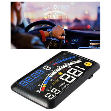 5.5 Inch Car HUD Head Up Display Windshield Projector OBD2 EUOBD Speed RPM Water Temperature Voice A
