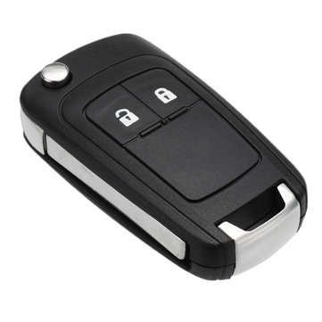 2 Button 433MHz Flip Remote Fob Key ID46 Chip For OPEL VAUXHALL Astra Insignia