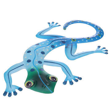 Wall Hanging Iron Animal Wall Art Lizard Indoor Garden Home Room Decor