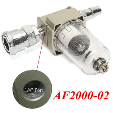 AF2000-02 1/4 inch Particulate Air Filter Compressor Water Moisture Trap Separator