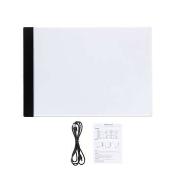 A3 Transparent Animation Drawing Board Not Adjustable Ultra Thin LED Drawing Light Pad Tool for Art