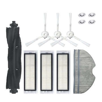 13pcs Replacements for 360 S5 S7 Vacuum Cleaner Parts Accessories Main Brush*1 Side Brushes*3 HEPA F