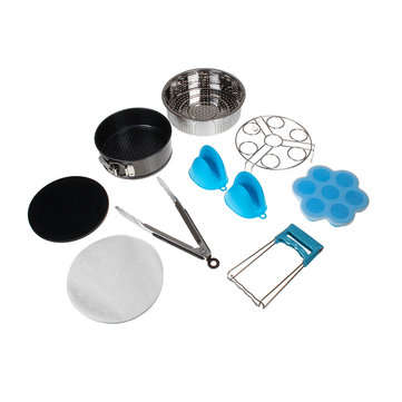 9Pcs Replacement Accessories for Instant Pot Stainless Steel Springform Pan Egg Steamer Rack Steamer