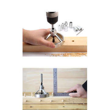 Drillpro 16pcs Drill Guide Hole Vertical Pocket Jig 5/6/7/8/9/10/12mm 90 Degree Drill Hole Punch Loc