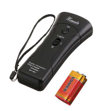 MT-651 Ultrasonic Dog Repeller With Infrared Laser Light Double Ultrasonic Horn Long Distance Electr