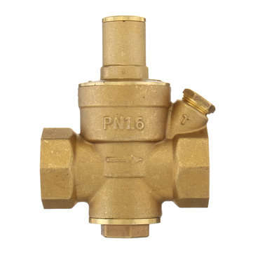 3/4" DN20 Adjustable Brass Water Pressure Reducing Valve with Gauge Regulator Reducer