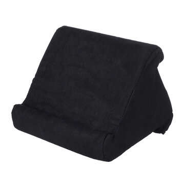 Tablet Stand Pillow PC Holder Cotton Bracket Reading Cushion Pad Soft Pillow with... (COLOR.: BLACK)