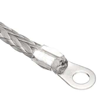 15m 7000LB Nylon Rope Winch Tow Cable with Sheath for ATV SUV Off Road