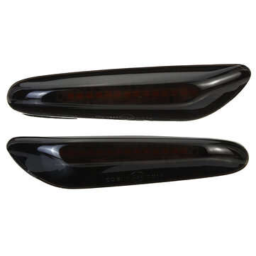 1Pair Dynamic LED Side Marker Turn Signal Light Indicator Lamp For BMW E90 E91 E92... (COLOR: SMOKE)