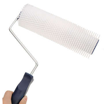 220x13mm White Aeration Latex Flooring Screed Self Leveling Painting Spiked Compound Roller