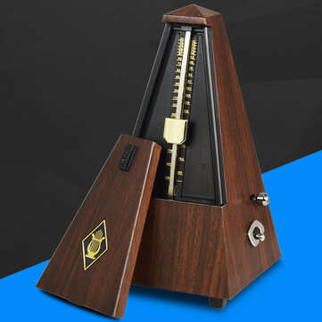 Custom Metronome Mechanic Music Timer Teak For Piano Guitar Violin Xmas Gift (COLOR.: BROWN)