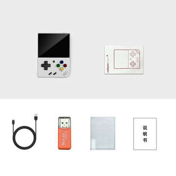 Miyoo Mini Plus Retro Handheld Game Console For Ps1 Md Sfc Mame Gb Fc Wsc 3.5 Inch... (color: White)