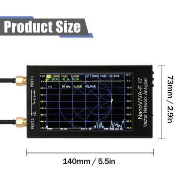 NanoVNA-F V2 50kHz-3GHz IPS 4.3Inch LCD Display Vector Network Analyzer S-A-A-2 Antenna Analyzer Sho