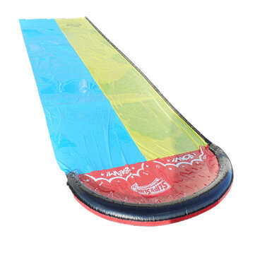 Inflatable Double Water Slide  Fun Outdoor Splash Slip For Children Summer Pool Kids Games