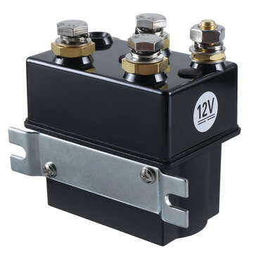 Black 12V DC 500Amp 1500lb 4x4 Heavy Duty Winch Relay Solenoid