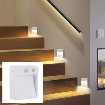 LED Motion Sensor Night Light Automatic Turn On /  Off Human Movement Sense Lamp