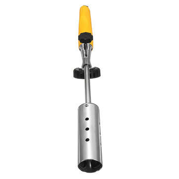 Butane Gas Burner Torch Ignition Weed Killer Flamethrower With 2 Stainless Steel Extension Pole