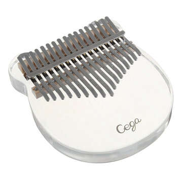Cega Kalimba Acrylic Thumb Piano 17 Keys, Mini Portable Piano Kalimba Crystal, Birthday Gift For Beg