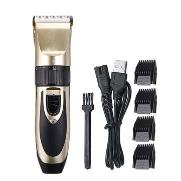 [USA DIRECT] USB Rechargeable Pet Hair Clipper Cat Dog Trimmer Kit Pet Grooming Scissor Portable Pet