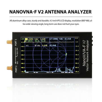 NanoVNA-F V2 50kHz-3GHz IPS 4.3Inch LCD Display Vector Network Analyzer S-A-A-2 Antenna Analyzer Sho