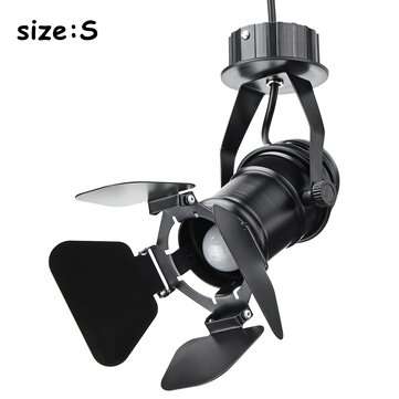 Retro Track Light Industrial LED Ceiling Light E27 Bulb Indoor LED Lam... (SIZE: SIZES,CEILINGSTYLE)