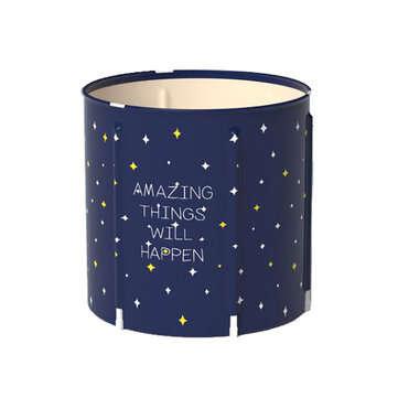 70x70CM Portable PVC Folding Bathtub Water Spa Tub Bath Bucket Outdoor Bath Tub (TYPE: ABEACH5PCS)